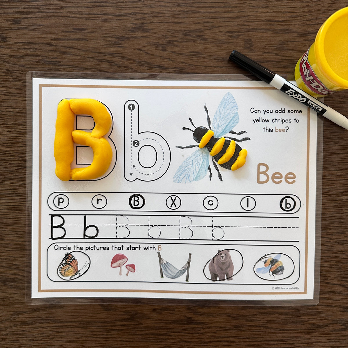 Alphabet Play Dough Mats