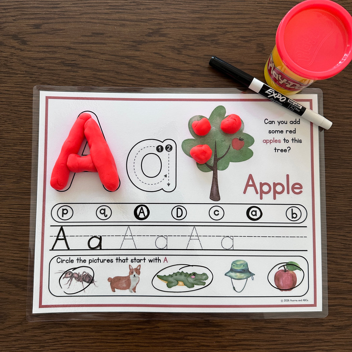 Alphabet Play Dough Mats